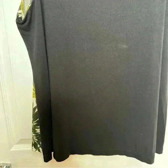 George Tank Top Sleeveless Leaves Yellow, Black, & Green Size XXL - Picture 14 of 16